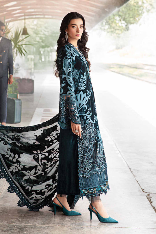 3 Piece Unstitched Embroidered Palachi Suit | DL-1203